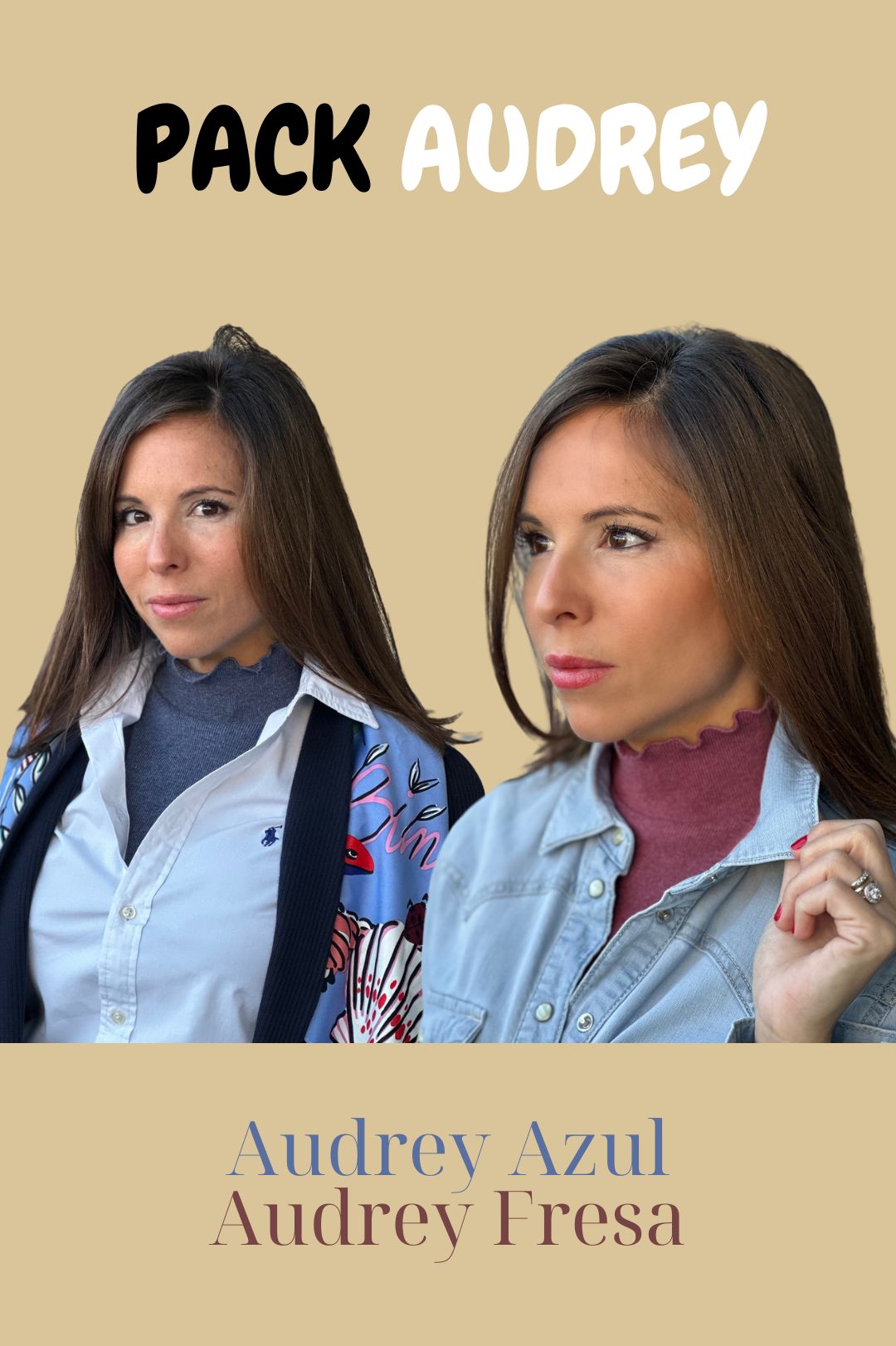 Pack Audrey Azul/Fresa