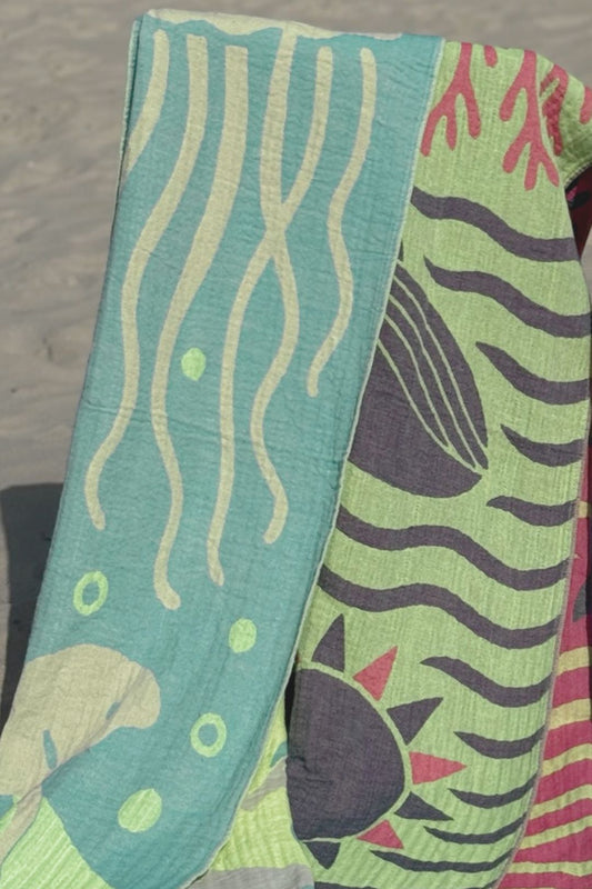 PACK Reversible "OCEAN" FLÚOR - 100x200cm