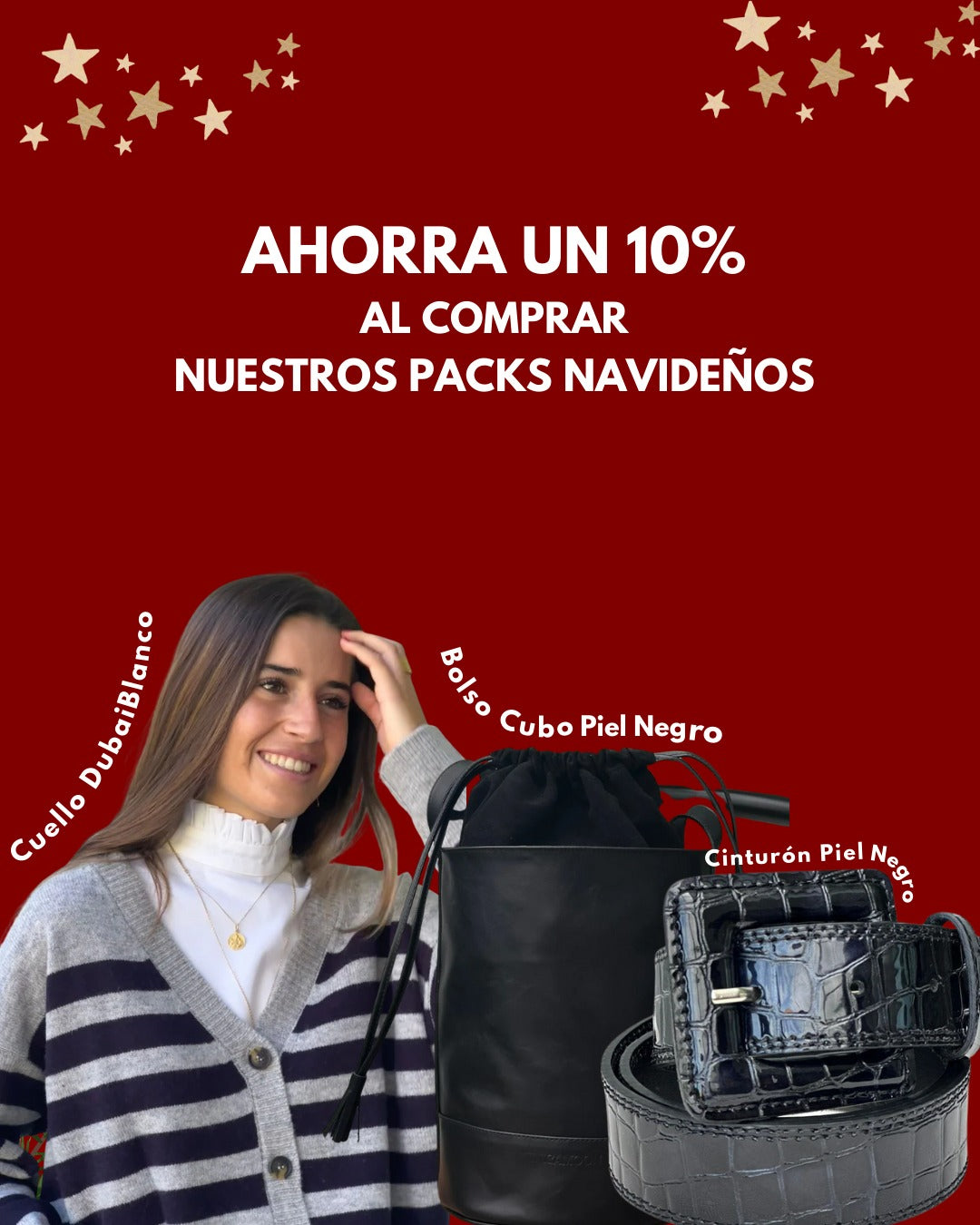 Pack Dubai & Bolso Cubo & Cinturón Piel